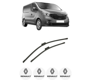 Set stergatoare auto RENAULT TRAFIC III Van (FG_) din 2014-2023, pentru parbriz auto, 2 bucati, Bosch Aerotwin, din cauciuc siliconat rezistent, 4 Stickere Auto RENAULT - Img 2