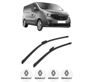 Set stergatoare auto RENAULT TRAFIC III Van (FG_) din 2014-2023, pentru parbriz auto, 2 bucati, Bosch Aerotwin Multi, din cauciuc siliconat rezistent, 4 Stickere Auto RENAULT - Img 2
