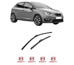 Set stergatoare auto SEAT IBIZA V (KJ1, KJG) din 2017-2020, pentru parbriz auto, 2 bucati, Bosch Aerotwin, din cauciuc siliconat rezistent, 4 Stickere Auto SEAT - Img 2