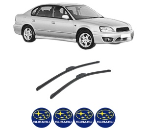 Set stergatoare auto SUBARU LEGACY III (BE) din 1998-2003, pentru parbriz auto, 2 bucati, Bosch Aerotwin Retrofit, din cauciuc siliconat rezistent, 4 Stickere Auto SUBARU - Img 2