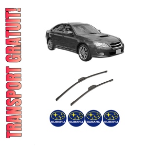 Set stergatoare auto SUBARU LEGACY IV (BL) din 2003-2009, pentru parbriz auto, 2 bucati, Bosch Aerotwin Retrofit, din cauciuc siliconat rezistent, 4 Stickere Auto SUBARU