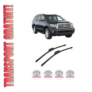 Set stergatoare auto TOYOTA SEQUOIA (_K3_, _K4_) din 2000-2007, pentru parbriz auto, 2 bucati, Bosch Aerotwin Retrofit, din cauciuc siliconat rezistent, 4 Stickere Auto TOYOTA