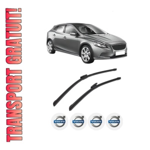 Set stergatoare auto VOLVO V40 Hatchback (525) din 2012-2019, pentru parbriz auto, 2 bucati, Bosch Aerotwin Multi, din cauciuc siliconat rezistent, 4 Stickere Auto VOLVO
