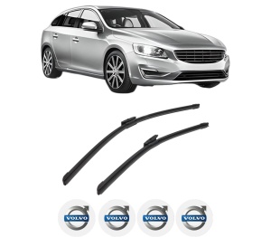 Set stergatoare auto VOLVO V60 I (155) din 2010-2018, pentru parbriz auto, 2 bucati, Bosch Aerotwin Multi, din cauciuc siliconat rezistent, 4 Stickere Auto VOLVO - Img 2