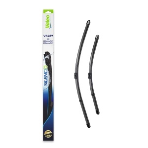 Set stergatoare BMW Seria X3 (F25) din 2010-2017, pentru parbriz auto, 2 bucati, Valeo Silencio Xtrm, din cauciuc siliconat rezistent, 4 Stickere Auto BMW Seria v37629