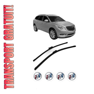 Set stergatoare BUICK ENCLAVE din 2007-2008, pentru parbriz auto, 2 bucati, Bosch Aerotwin, din cauciuc siliconat rezistent, 4 Stickere Auto BUICK