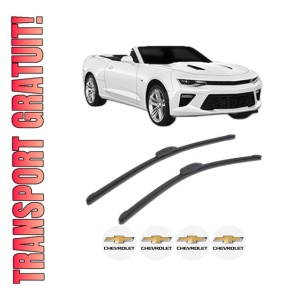 Set stergatoare CHEVROLET CAMARO Convertible din 2011-2016, pentru parbriz auto, 2 bucati, Bosch Aerotwin Retrofit, din cauciuc siliconat rezistent, 4 Stickere Auto CHEVROLET