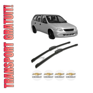 Set stergatoare CHEVROLET CORSA Estate din 2000, pentru parbriz auto, 2 bucati, Bosch Aerotwin Retrofit, din cauciuc siliconat rezistent, 4 Stickere Auto CHEVROLET
