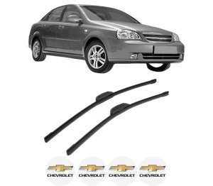 Set stergatoare CHEVROLET LACETTI (J200) din 2005-2007, pentru parbriz auto, 2 bucati, Bosch Aerotwin Retrofit, din cauciuc siliconat rezistent, 4 Stickere Auto CHEVROLET v47289