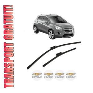 Set stergatoare CHEVROLET TRAX din 2012-2015, pentru parbriz auto, 2 bucati, Bosch Aerotwin Multi, din cauciuc siliconat rezistent, 4 Stickere Auto CHEVROLET