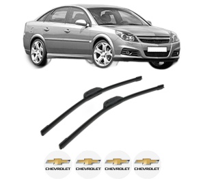 Set stergatoare CHEVROLET VECTRA din 1998-2004, pentru parbriz auto, 2 bucati, Bosch Aerotwin Retrofit, din cauciuc siliconat rezistent, 4 Stickere Auto CHEVROLET v48934