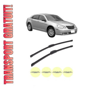 Set stergatoare CHRYSLER SEBRING (JS) din 2006-2007, pentru parbriz auto, 2 bucati, Bosch Aerotwin Retrofit, din cauciuc siliconat rezistent, 4 Stickere Auto CHRYSLER