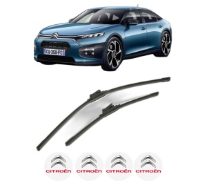 Set stergatoare CITROEN C5 X (ND_, NC_) din 2021-2023, pentru parbriz auto, 2 bucati, Bosch Aerotwin, din cauciuc siliconat rezistent, 4 Stickere Auto CITROEN v54129