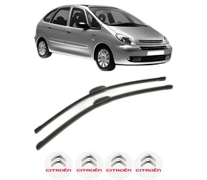 Set stergatoare CITROEN XSARA PICASSO (N68) din 1999-2012, pentru parbriz auto, 2 bucati, Bosch Aerotwin Retrofit, din cauciuc siliconat rezistent, 4 Stickere Auto CITROEN v43869