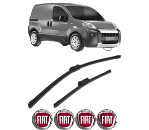 Set stergatoare FIAT 500 (312_) din 2007-2021, pentru parbriz auto, 2 bucati, Bosch Aerotwin, din cauciuc siliconat rezistent, 4 Stickere Auto FIAT v55149