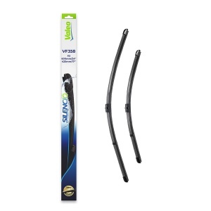 Set stergatoare FIAT CROMA (194_) din 2005-2011, pentru parbriz auto, 2 bucati, Valeo Silencio Xtrm, din cauciuc siliconat rezistent, 4 Stickere Auto FIAT v39621