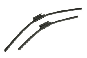 Set stergatoare FIAT FIORINO Box Body/MPV (225_) din 2007-2015, pentru parbriz auto, 2 bucati, Bosch Aerotwin, din cauciuc siliconat rezistent, 4 Stickere Auto FIAT v54766