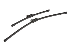 Set stergatoare FIAT PANDA (312_, 319_) din 2012-2022, pentru parbriz auto, 2 bucati, Bosch Aerotwin, din cauciuc siliconat rezistent, 4 Stickere Auto FIAT v55546
