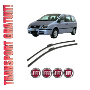 Set stergatoare FIAT ULYSSE (179_) din 2002-2011, pentru parbriz auto, 2 bucati, Bosch Aerotwin Retrofit, din cauciuc siliconat rezistent, 4 Stickere Auto FIAT