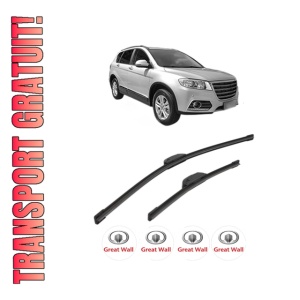 Set stergatoare GREAT WALL HOVER H6 din 2011-2013, pentru parbriz auto, 2 bucati, Bosch Aerotwin Retrofit, din cauciuc siliconat rezistent, 4 Stickere Auto GREAT WALL