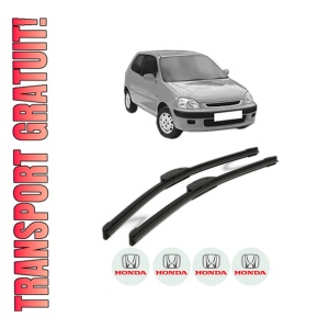 Set stergatoare HONDA LOGO (GA) din 1999, pentru parbriz auto, 2 bucati, Bosch Aerotwin Retrofit, din cauciuc siliconat rezistent, 4 Stickere Auto HONDA