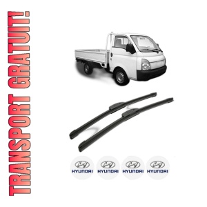 Set stergatoare HYUNDAI H100 Platform/Chassis din 1996, pentru parbriz auto, 2 bucati, Bosch Aerotwin Retrofit, din cauciuc siliconat rezistent, 4 Stickere Auto HYUNDAI