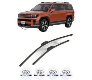 Set stergatoare HYUNDAI SANTA FE V (MX5) din 2024, pentru parbriz auto, 2 bucati, Bosch Aerotwin Retrofit, din cauciuc siliconat rezistent, 4 Stickere Auto HYUNDAI v44169