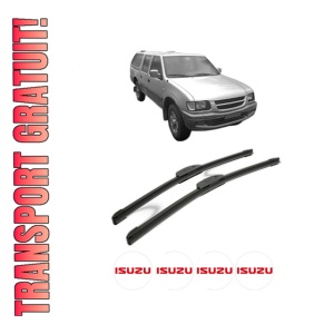Set stergatoare ISUZU PICKUP (TF) din 1996, pentru parbriz auto, 2 bucati, Bosch Aerotwin Retrofit, din cauciuc siliconat rezistent, 4 Stickere Auto ISUZU