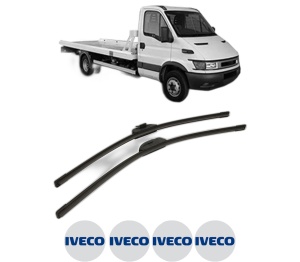 Set stergatoare IVECO DAILY III Platform/Chassis din 1999-2006, pentru parbriz auto, 2 bucati, Bosch Aerotwin Retro Truck, din cauciuc siliconat rezistent, 4 Stickere Auto IVECO v51049