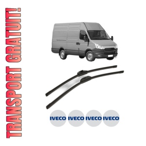 Set stergatoare Iveco DAILY V Van din 2011-2014, pentru parbriz auto, 2 bucati, Bosch Aerotwin Retro Truck, din cauciuc siliconat rezistent, 4 Stickere Auto Iveco