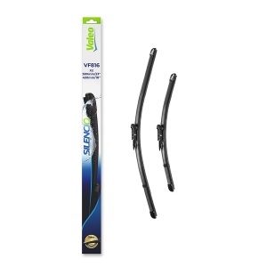 Set stergatoare JAGUAR XJ (X351) din 2009-2019, pentru parbriz auto, 2 bucati, Valeo Silencio, din cauciuc siliconat rezistent, 4 Stickere Auto JAGUAR v36861