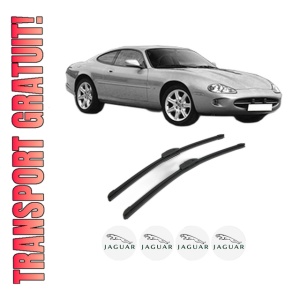 Set stergatoare JAGUAR XK 8 Coupe (X100) din 1996-2005, pentru parbriz auto, 2 bucati, Bosch Aerotwin Retrofit, din cauciuc siliconat rezistent, 4 Stickere Auto JAGUAR