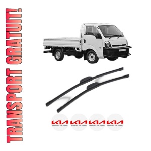 Set stergatoare KIA K2700 din 2006, pentru parbriz auto, 2 bucati, Bosch Aerotwin Retrofit, din cauciuc siliconat rezistent, 4 Stickere Auto KIA