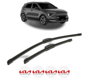 Set stergatoare KIA NIRO II (SG2) din 2022, pentru parbriz auto, 2 bucati, Bosch Aerotwin Retrofit, din cauciuc siliconat rezistent, 4 Stickere Auto KIA v44659