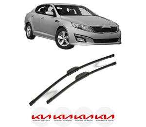 Set stergatoare KIA OPTIMA (FSGDS6B) din 2010-2013, pentru parbriz auto, 2 bucati, Bosch Aerotwin Retrofit, din cauciuc siliconat rezistent, 4 Stickere Auto KIA v45449