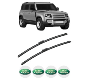 Set stergatoare LAND ROVER DEFENDER Van (L663) din 2020, pentru parbriz auto, 2 bucati, Bosch Aerotwin, din cauciuc siliconat rezistent, 4 Stickere Auto LAND ROVER v51889