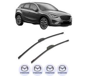 Set stergatoare MAZDA CX-5 Van (KE_) din 2015-2017, pentru parbriz auto, 2 bucati, Bosch Aerotwin Retrofit, din cauciuc siliconat rezistent, 4 Stickere Auto MAZDA v56354
