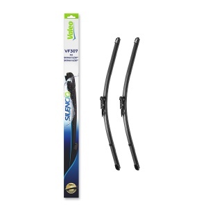 Set stergatoare MERCEDES-BENZ C-CLASS T-Model (S203) din 2001-2007, pentru parbriz auto, 2 bucati, Valeo Silencio Xtrm, din cauciuc siliconat rezistent, 4 Stickere Auto MERCEDES-BENZ v40521