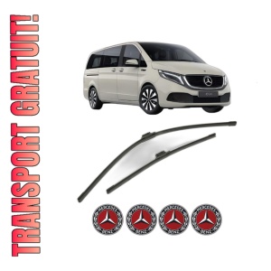 Set stergatoare MERCEDES-BENZ EQV (W447) din 2020, pentru parbriz auto, 2 bucati, Bosch Aerotwin, din cauciuc siliconat rezistent, 4 Stickere Auto MERCEDES-BENZ
