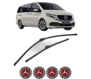 Set stergatoare MERCEDES-BENZ EQV (W447) din 2020, pentru parbriz auto, 2 bucati, Bosch Aerotwin, din cauciuc siliconat rezistent, 4 Stickere Auto MERCEDES-BENZ v50084