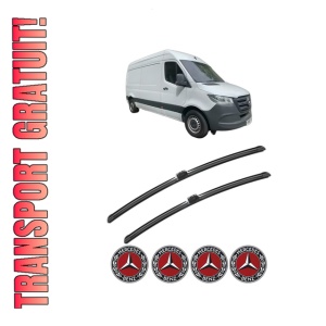 Set stergatoare MERCEDES-BENZ SPRINTER 3-t Van (B910) din 2018-2025, pentru parbriz auto, 2 bucati, Bosch Aerotwin, din cauciuc siliconat rezistent, 4 Stickere Auto MERCEDES-BENZ