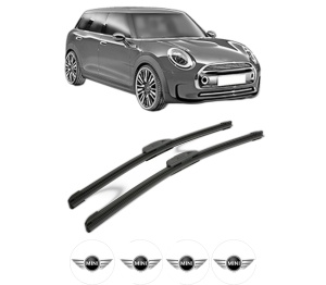 Set stergatoare MINI MINI CLUBMAN (R55) din 2007-2014, pentru parbriz auto, 2 bucati, Bosch Aerotwin Retrofit, din cauciuc siliconat rezistent, 4 Stickere Auto MINI v41939