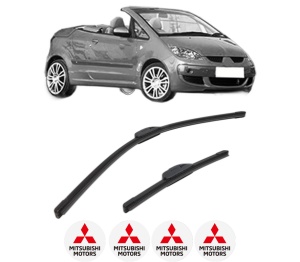 Set stergatoare MITSUBISHI COLT CZC VI Convertible (RG) din 2006, pentru parbriz auto, 2 bucati, Bosch Aerotwin Retrofit, din cauciuc siliconat rezistent, 4 Stickere Auto MITSUBISHI v50324