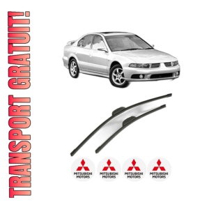 Set stergatoare MITSUBISHI GALANT IX Saloon (DJ_, ED_, EF_) din 2003, pentru parbriz auto, 2 bucati, Bosch Aerotwin Retrofit, din cauciuc siliconat rezistent, 4 Stickere Auto MITSUBISHI