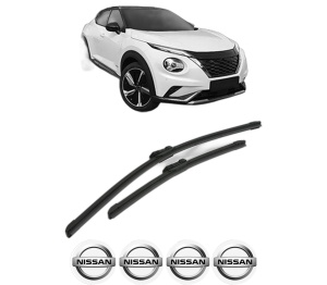 Set stergatoare NISSAN JUKE (F16_) din 2019, pentru parbriz auto, 2 bucati, Bosch Aerotwin, din cauciuc siliconat rezistent, 4 Stickere Auto NISSAN v54849