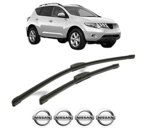 Set stergatoare NISSAN MURANO II (Z51) din 2008-2014, pentru parbriz auto, 2 bucati, Bosch Aerotwin Retrofit, din cauciuc siliconat rezistent, 4 Stickere Auto NISSAN v44469