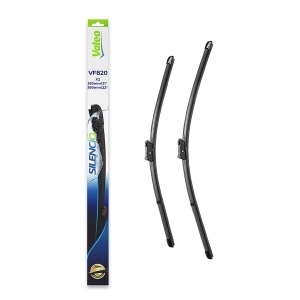Set stergatoare PORSCHE 718 BOXSTER (982) din 2016-2019, pentru parbriz auto, 2 bucati, Valeo Silencio, din cauciuc siliconat rezistent, 4 Stickere Auto PORSCHE v36801