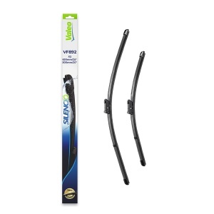Set stergatoare PORSCHE PANAMERA (970) din 2012-2016, pentru parbriz auto, 2 bucati, Valeo Silencio Xtrm, din cauciuc siliconat rezistent, 4 Stickere Auto PORSCHE v35553