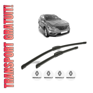 Set stergatoare RENAULT KOLEOS II (HC_) din 2016-2020, pentru parbriz auto, 2 bucati, Bosch Aerotwin Retrofit, din cauciuc siliconat rezistent, 4 Stickere Auto RENAULT