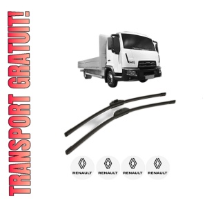 Set stergatoare RENAULT TRUCKS D din 2013, pentru parbriz auto, 2 bucati, Bosch Aerotwin Retro Truck, din cauciuc siliconat rezistent, 4 Stickere Auto RENAULT TRUCKS